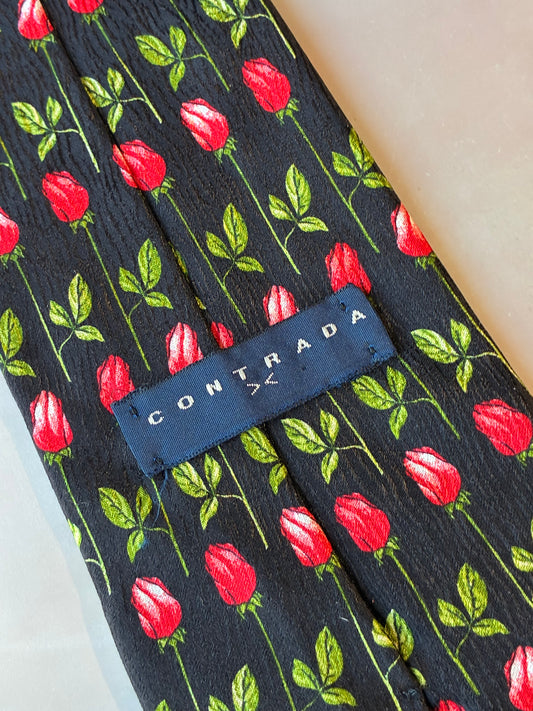 Cravatta Vintage Contrada in seta #099