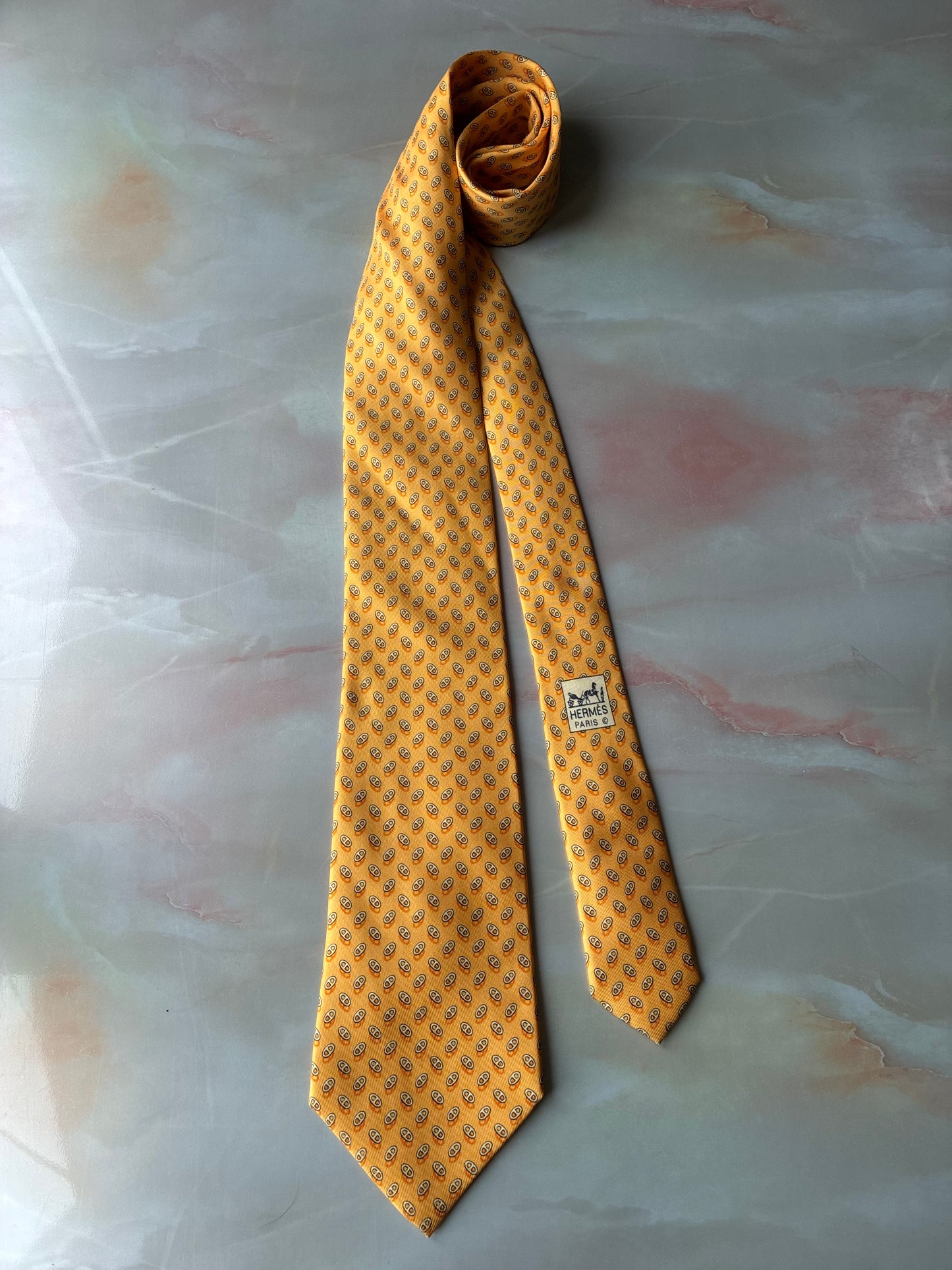 Cravatta Hermès in Seta Astratta #110