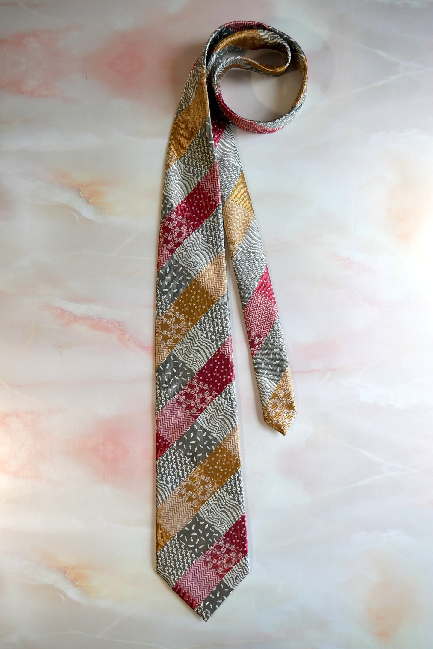 Cravatta Vintage Re di Quadri #036