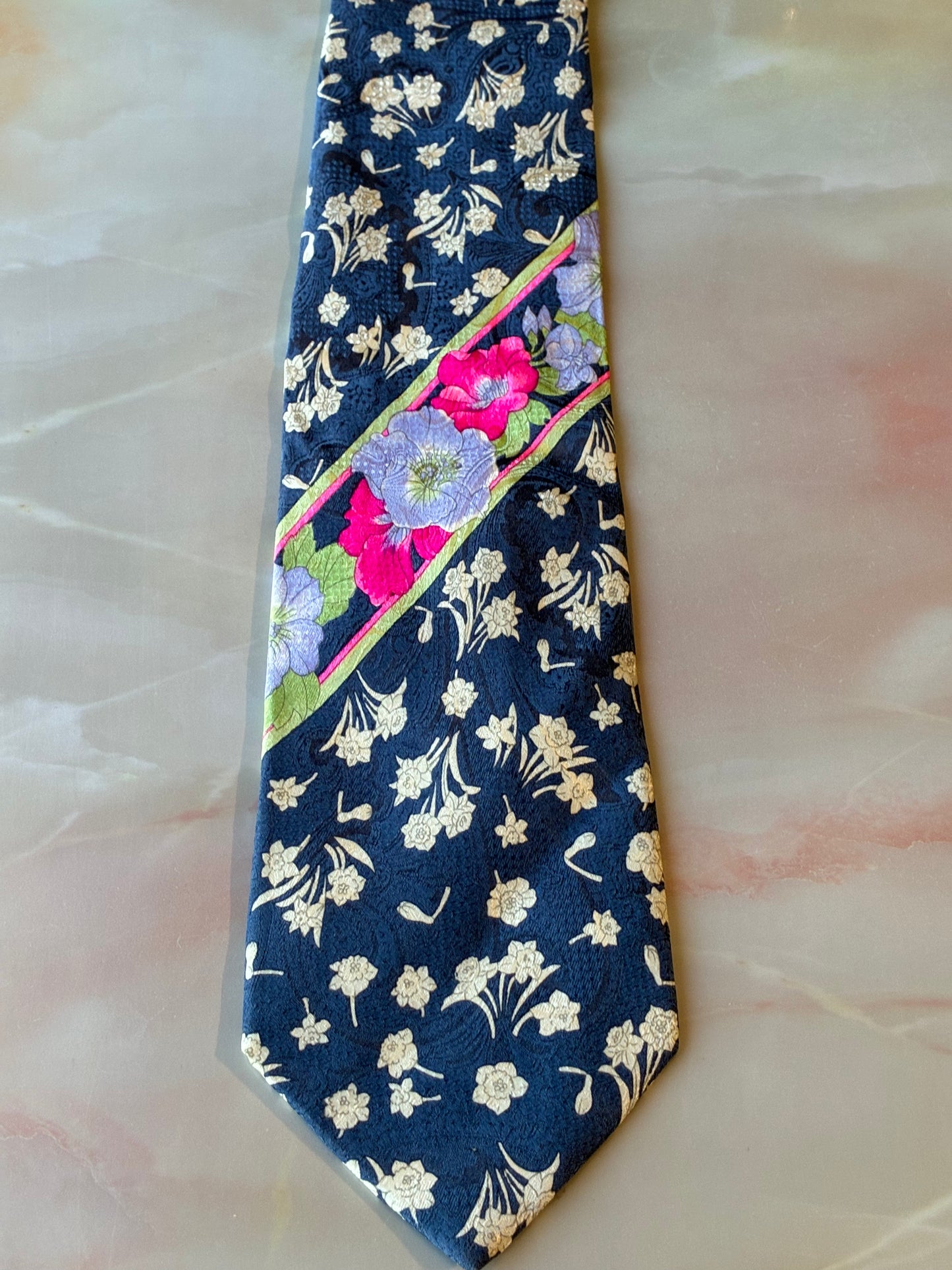 Cravatta Vintage Leonard Paris in seta #100
