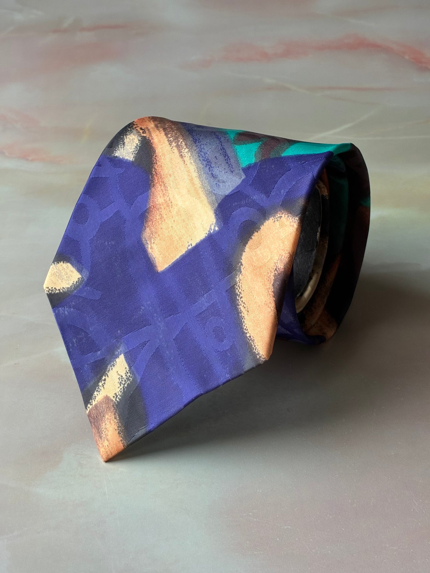 Cravatta Curator's Selection in Poliestere Astratta #115