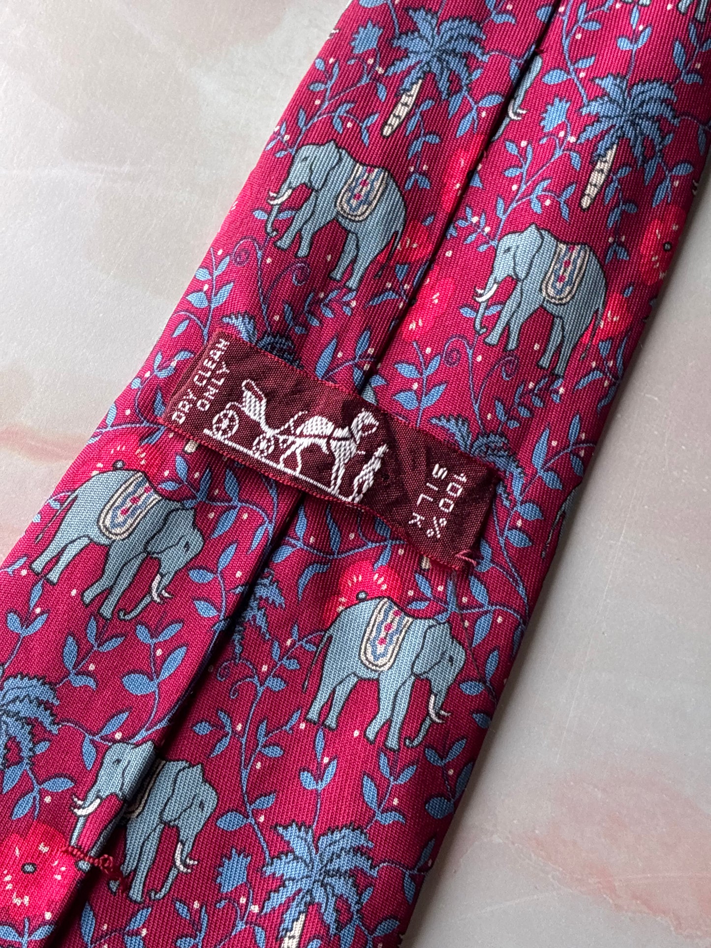 Cravatta Hermès in Seta Animalier #113